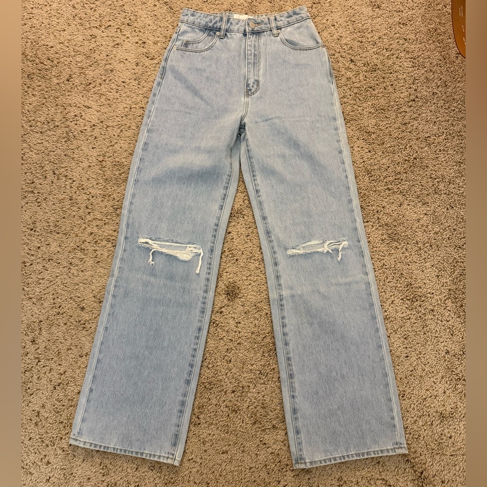 NWOT Rollas Heidi high rise loose straight jeans Size 26